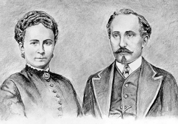 Adam e Sophie Opel 1868